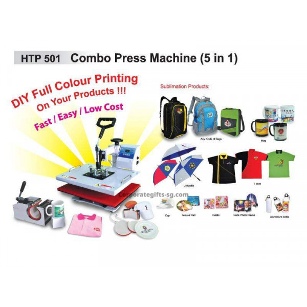 HTP 501 Combo Press Machine (5 in 1)